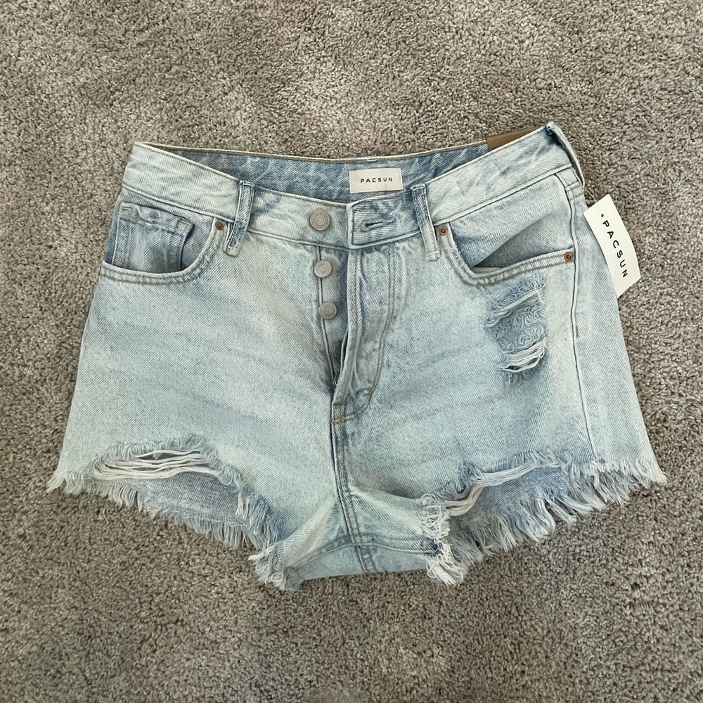 Pacsun Light Wash Denim Shorts
